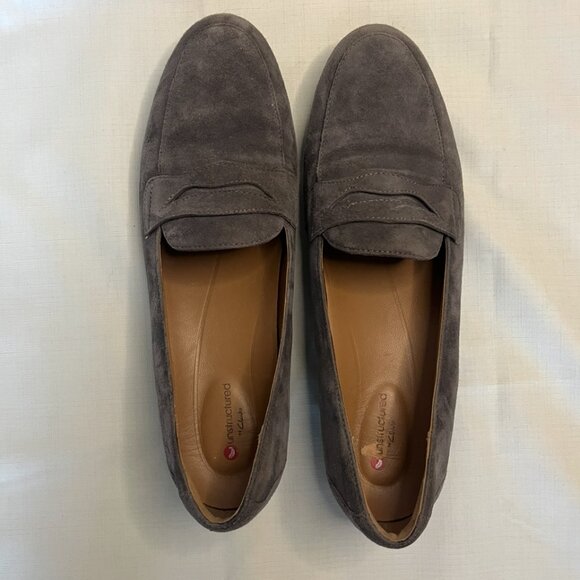 Clarks Unstructured Un Blush Go Grey Suede Loafers | Size 10 - Picture 7 of 12